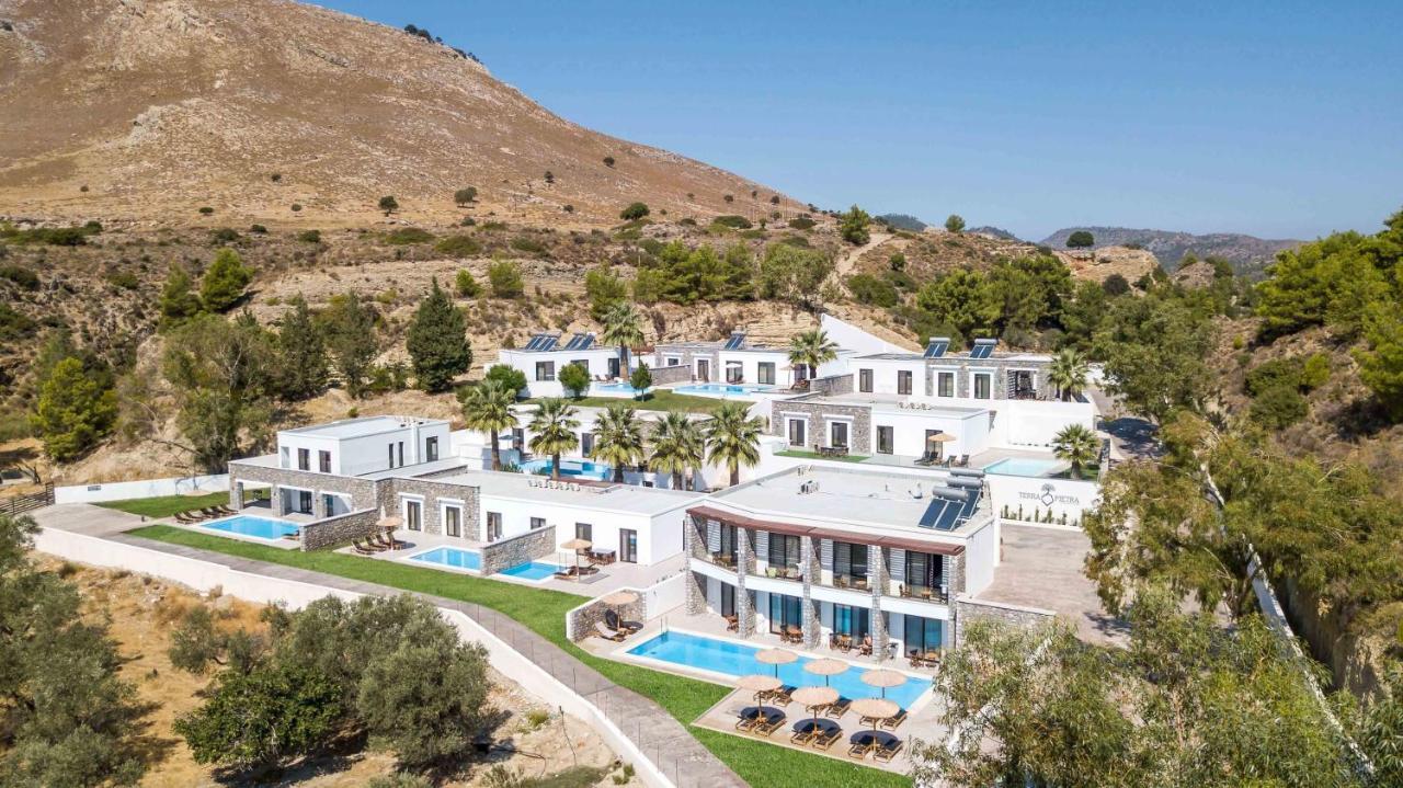 Terra Pietra Luxury Villas & Suites Лардос Экстерьер фото